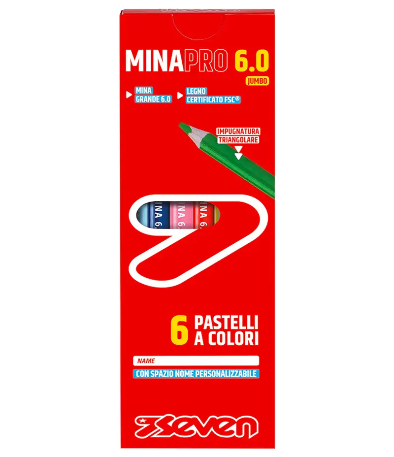 Pastelli Seven MinaPro 6.0 - Scatola 6 pz