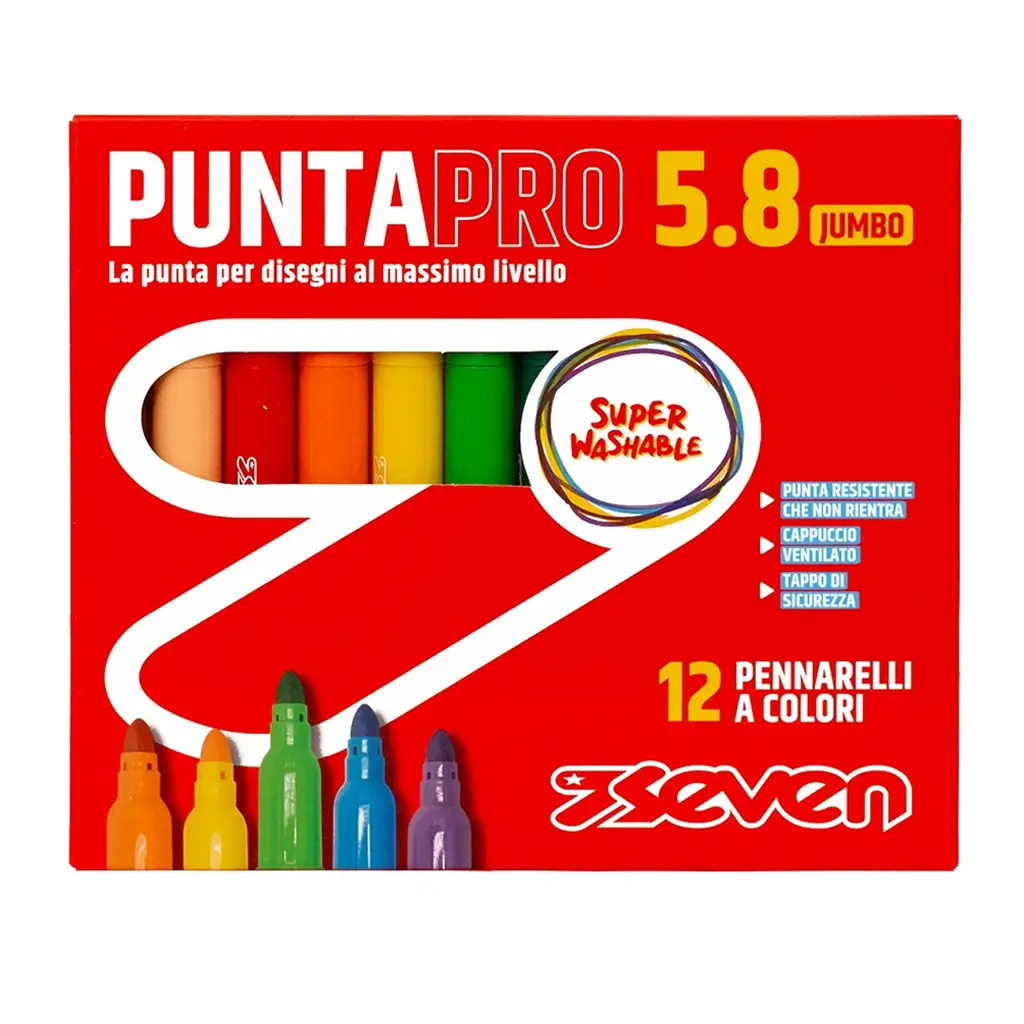 Pennarelli Seven Punta Pro 5.8 - Scatola 12 pz