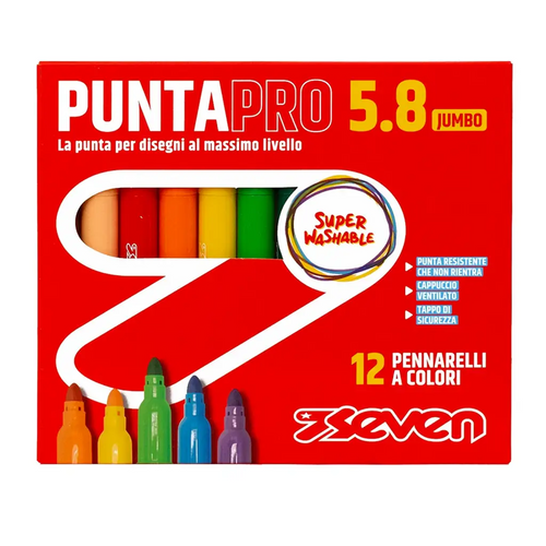 Pennarelli Seven Punta Pro 5.8 - Scatola 12 pz
