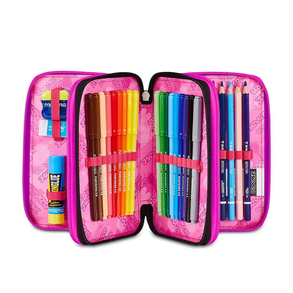 Astuccio 3 Zip Seven - Plumpy Line Girl