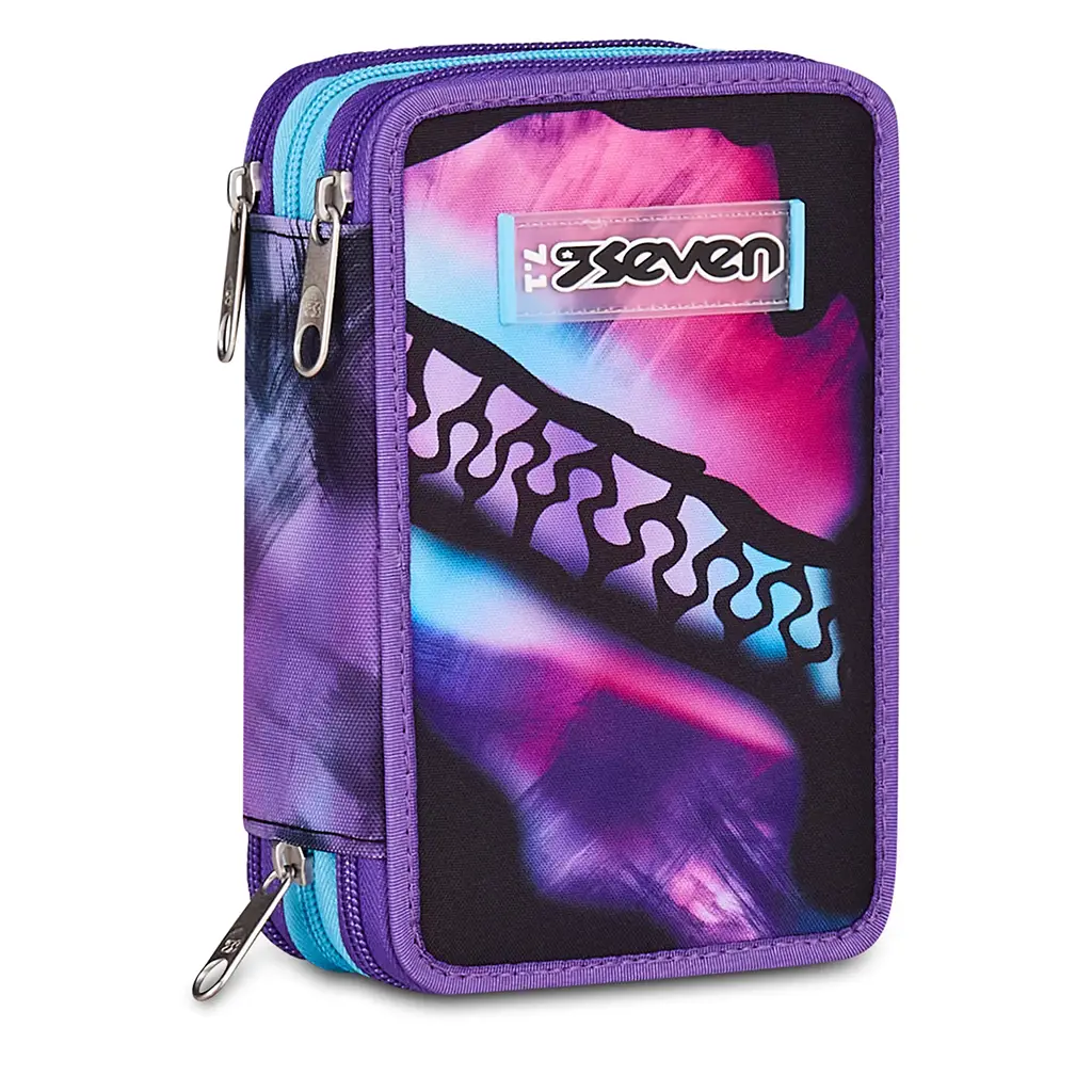 Astuccio 3 Zip Seven - Pink Fusion