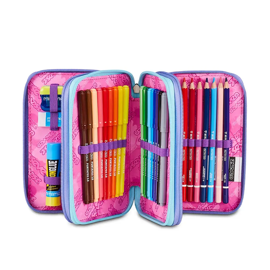 Astuccio 3 Zip Seven - Electricvibe Girl