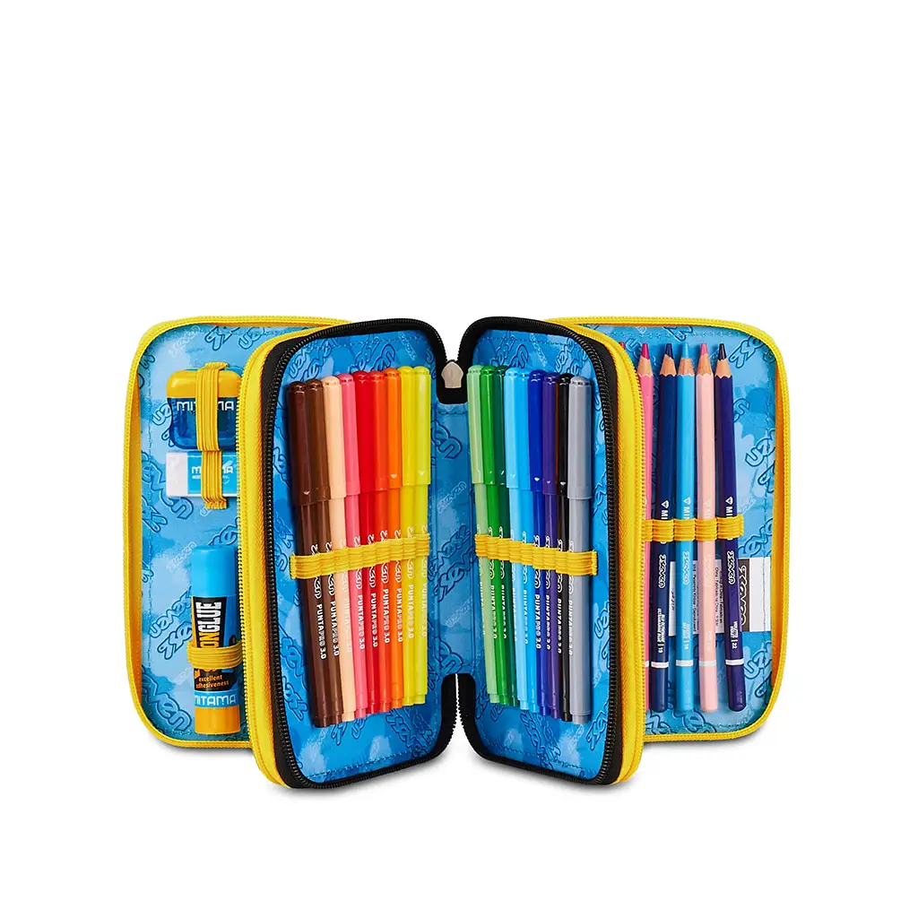 Astuccio 3 Zip Seven - Golden Paint