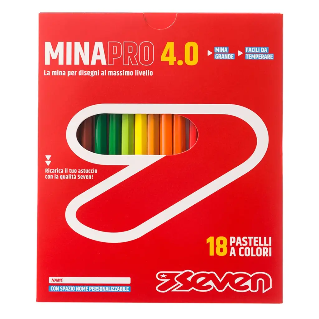 Pastelli Seven MinaPro 4.0 - Scatola 18 pz