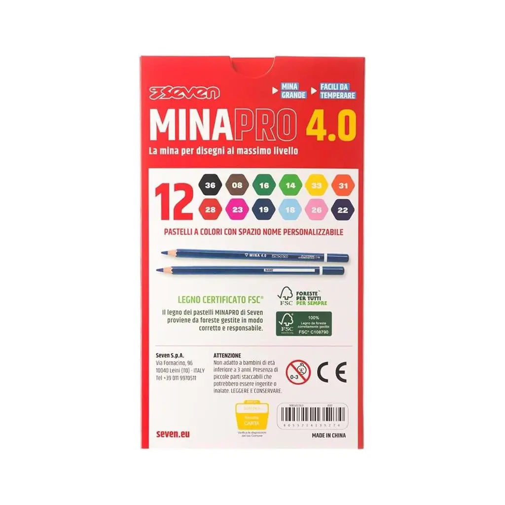 Pastelli Seven MinaPro 4.0 - Scatola 12 pz
